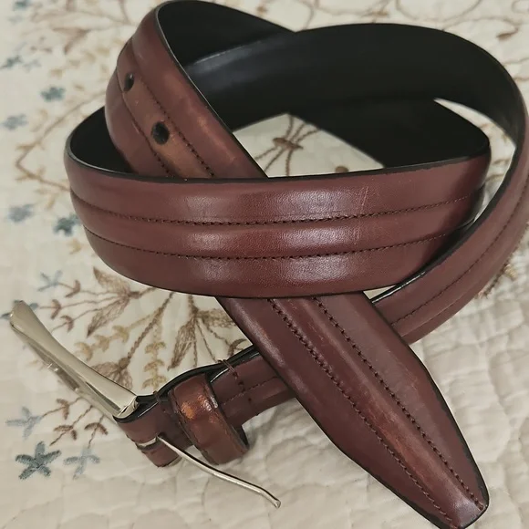 Genuine Leather Vintage Men's Brown Belt Size 36 - Picture 13 of 13